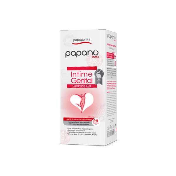 ژل بهداشتی بانوان پاپانو papagenita حجم 200 میلی لیتر