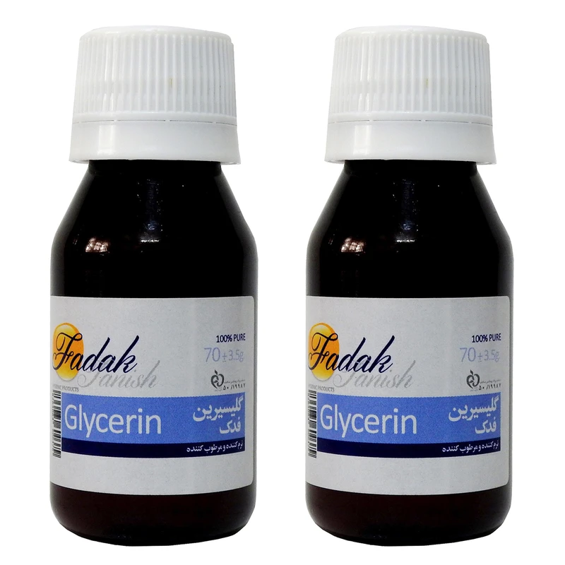 روغن بدن فدک تانیش گلیسیرین 24511 حجم 70 میلی لیتر بسته 2 عددی