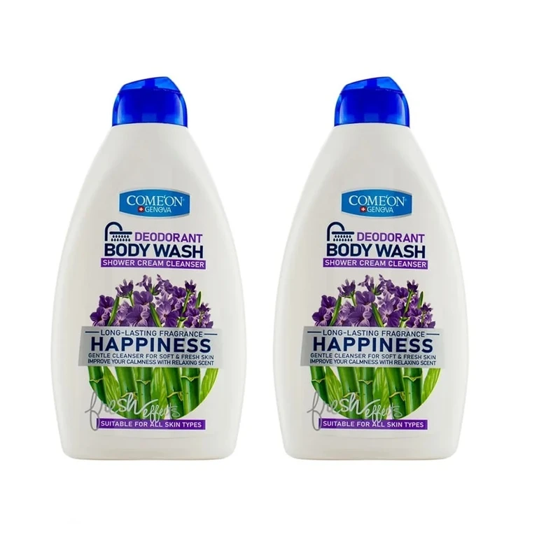 شامپو بدن کامان Happpiness حجم 510 میلی لیتر مجموعه 2 عددی