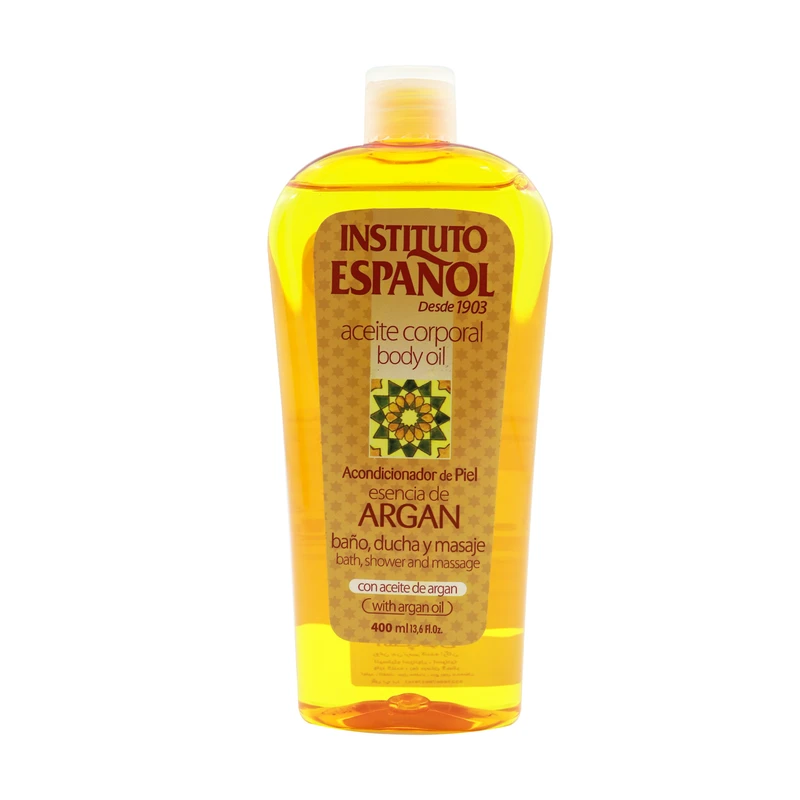 روغن بدن انستیتو اسپانول argan oil حجم 400 میلی لیتر