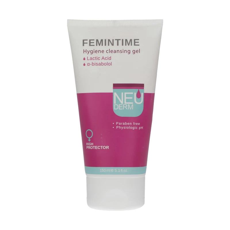 ژل بهداشتی بانوان نئودرم Femintime حجم 150 میلی لیتر