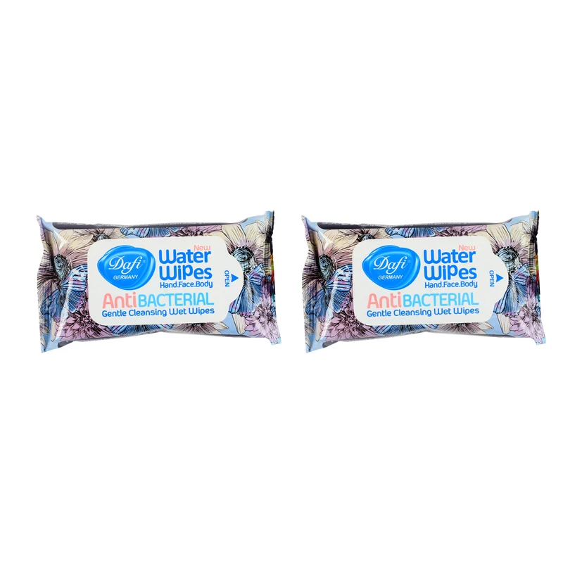 دستمال مرطوب دافی Anti bacterial مجموعه 2 عددی