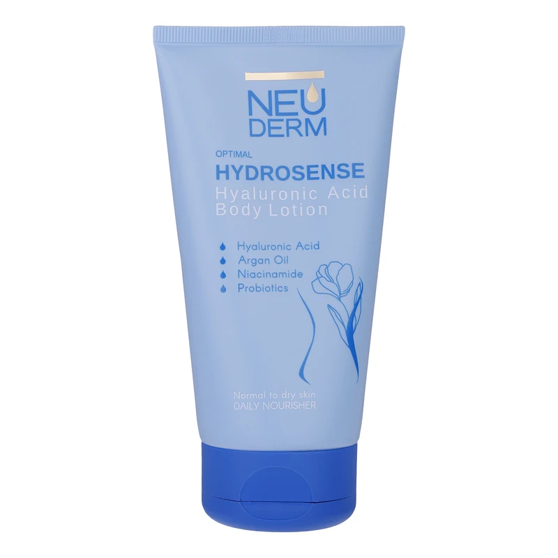 لوسیون بدن نئودرم Hyaluronic Acid مناسب انواع پوست حجم 150میلی لیتر