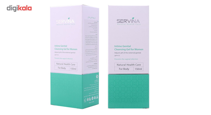 ژل بهداشتی بانوان سروینا Genital حجم 150 میلی لیتر