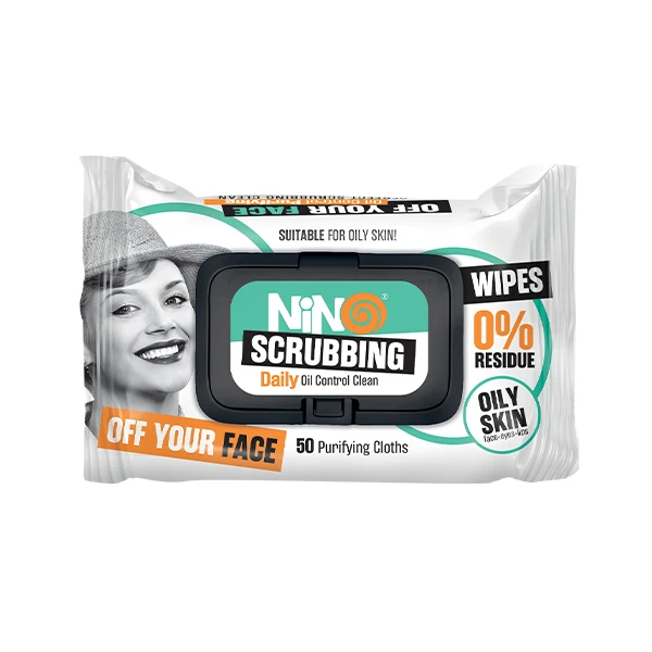 دستمال مرطوب نینو SCRUBBING بسته 50 عددی