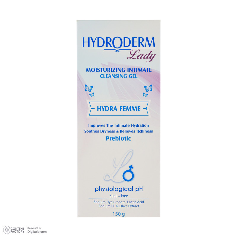 ژل بهداشتی بانوان هیدرودرم Hydra Femme مقدار 150 گرم