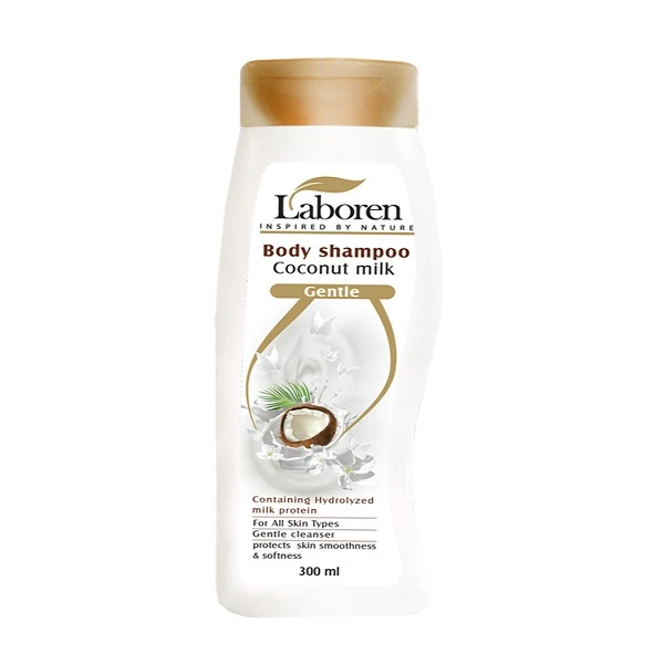 شامپو بدن لابورن Coconut milk حجم 300 میلی لیتر