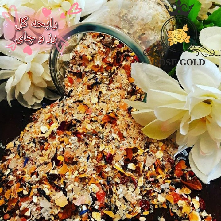 نمک حمام رز گلد Star Mix 6 وزن 650 گرم