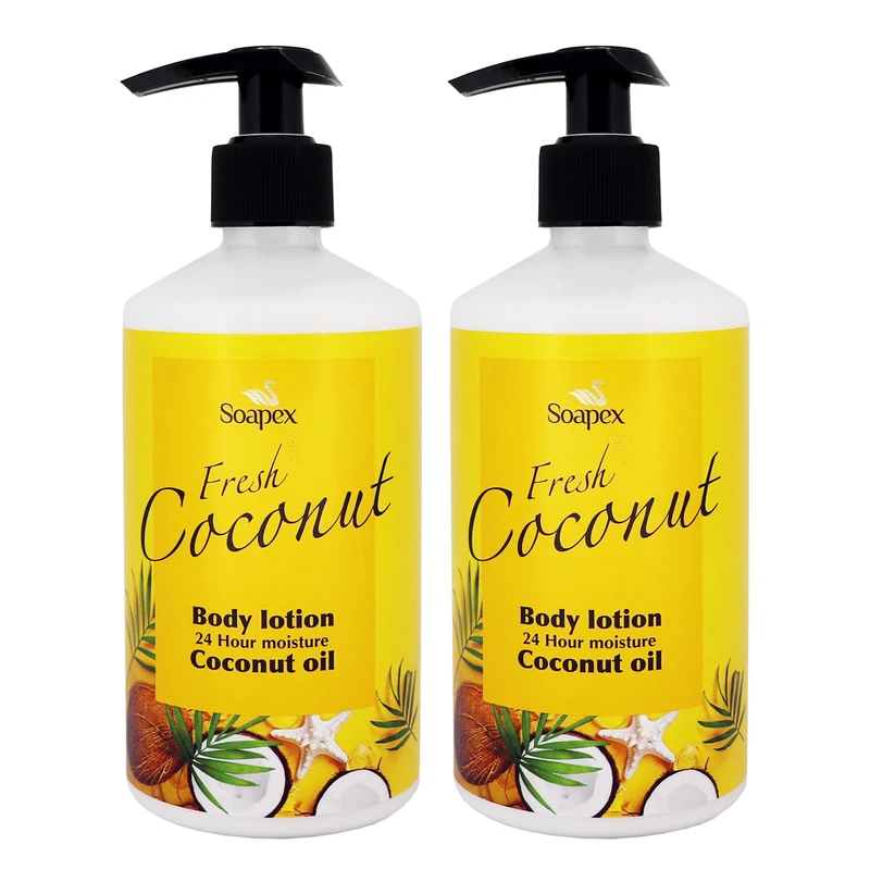 لوسیون بدن سوپکس Coconut oil حجم 350 میلی لیتر مجموعه 2 عددی