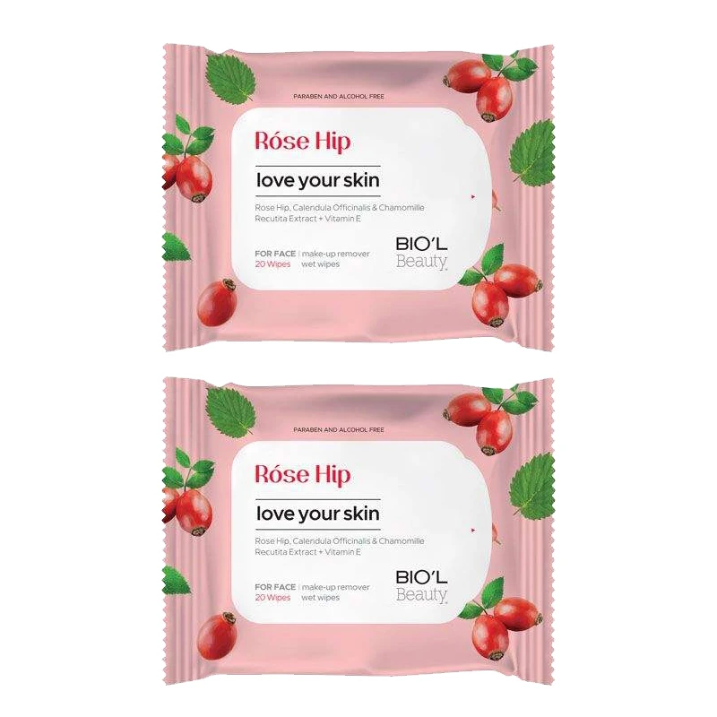 دستمال مرطوب بیول Rose Hip مجموعه 2 عددی