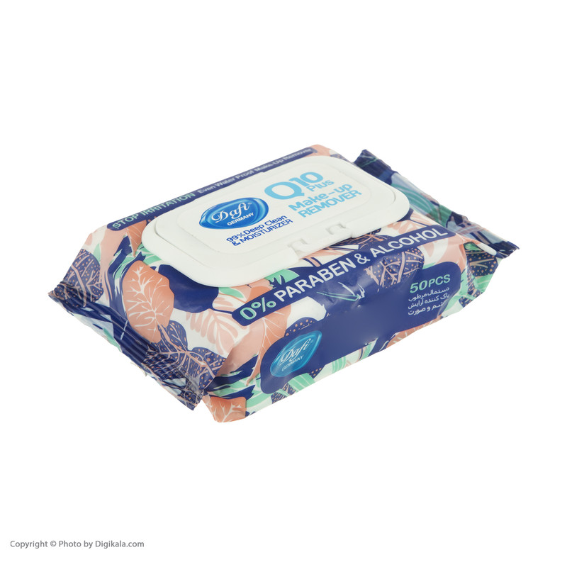 دستمال مرطوب دافی Q10-STOP IRRITATION بسته 50 عددی