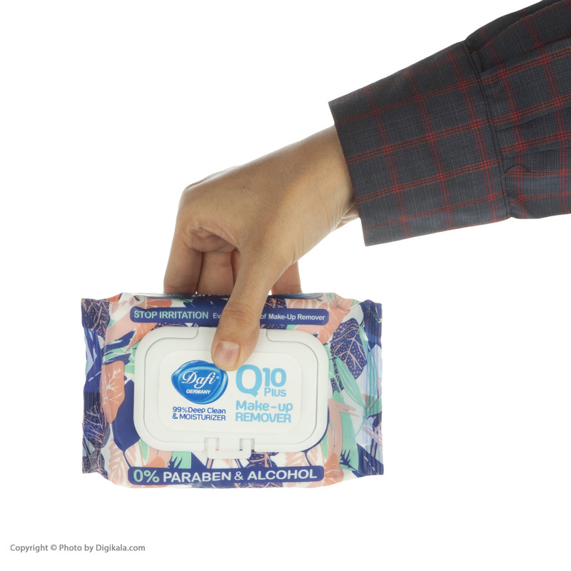 دستمال مرطوب دافی Q10-STOP IRRITATION بسته 50 عددی