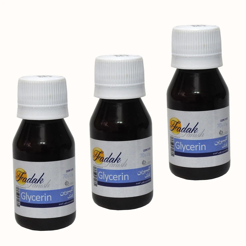 گلیسیرین فدک تانیش 24511 حجم 60 میلی لیتر مجموعه 3 عددی