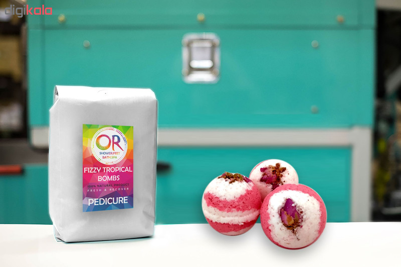کوکتل نمک حمام اور Rose & Milk وزن 300 گرم بسته 3 عددی