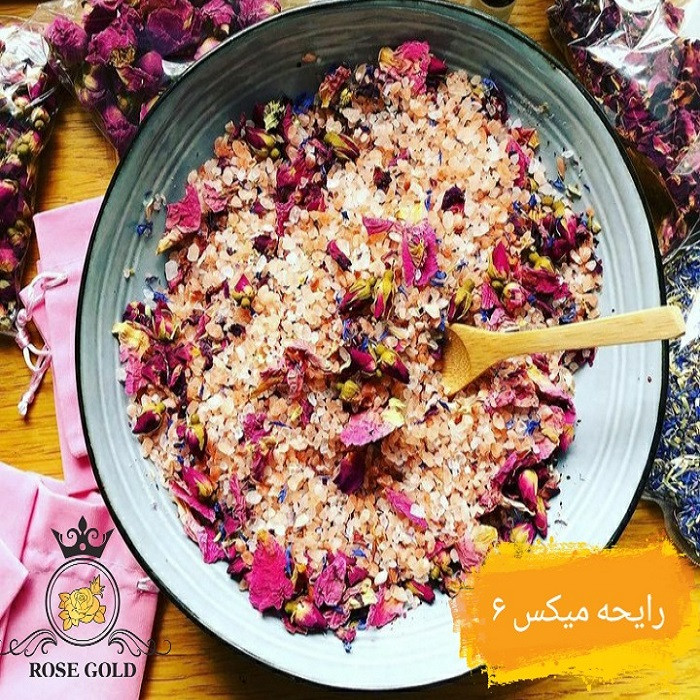 نمک حمام رز گلد Star Mix 6 وزن 1000 گرم