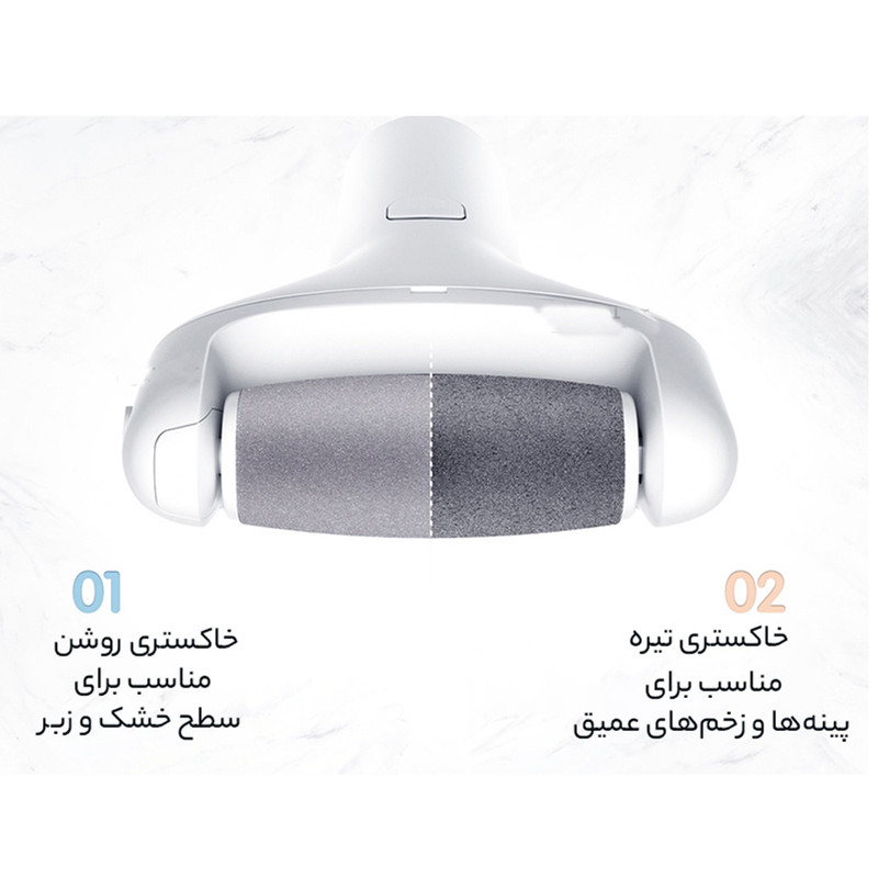 غلتک یدک سنگ پا برقی شوسی مدل B1 بسته 2 عددی