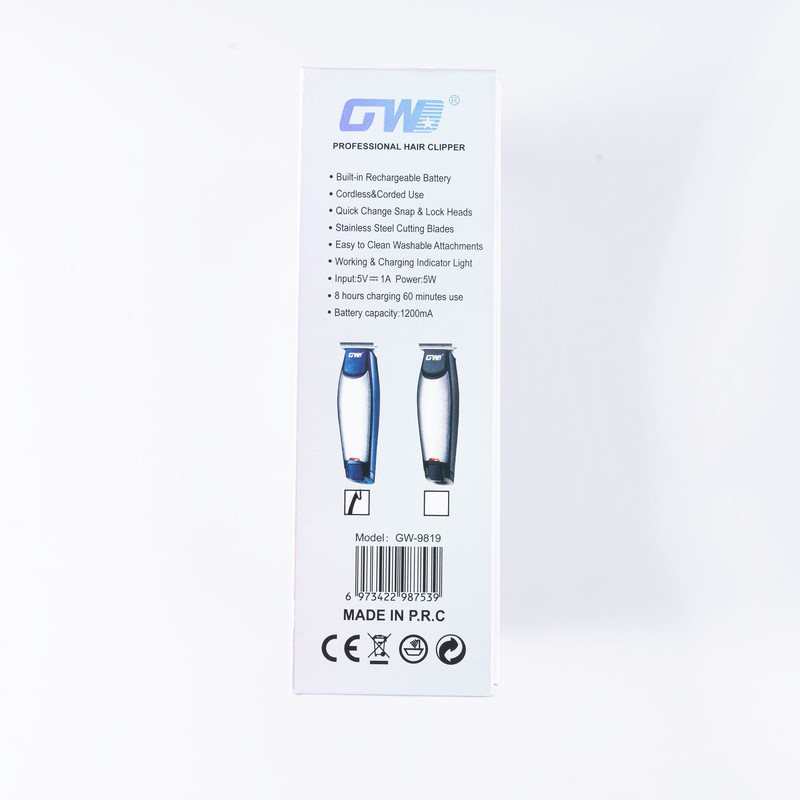ماشین اصلاح موی سر و صورت شارژی جی دبلیو مدل G-9819