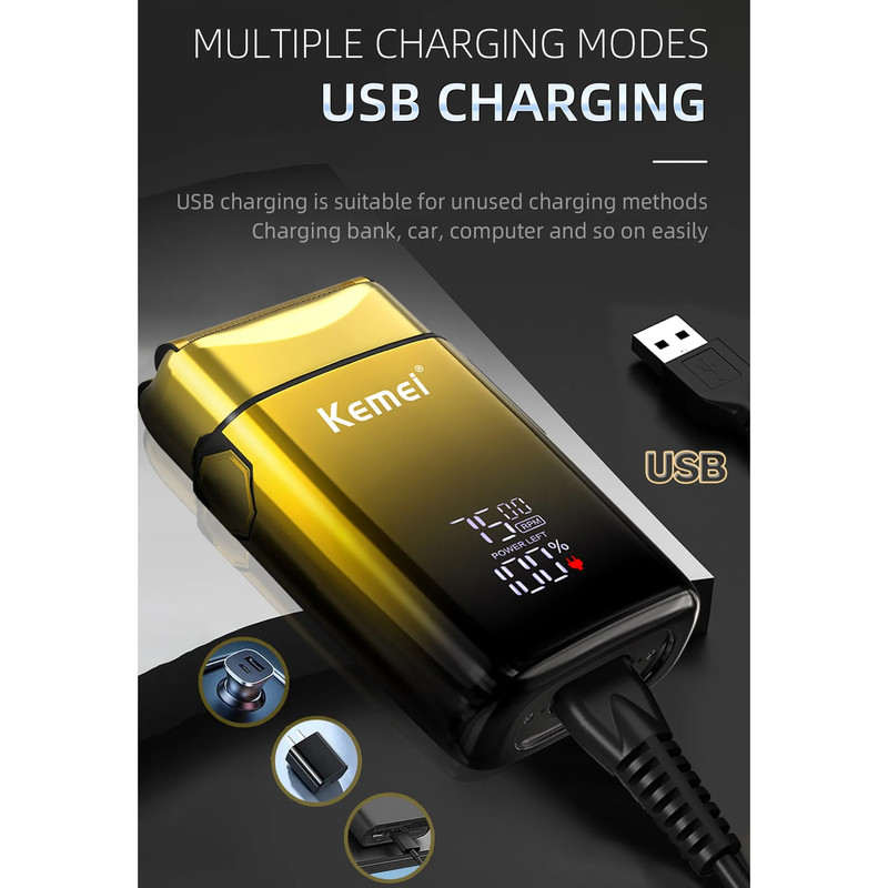 ماشین اصلاح موی سر و صورت کیمی مدل km-2131 مجموعه 2 عددی
