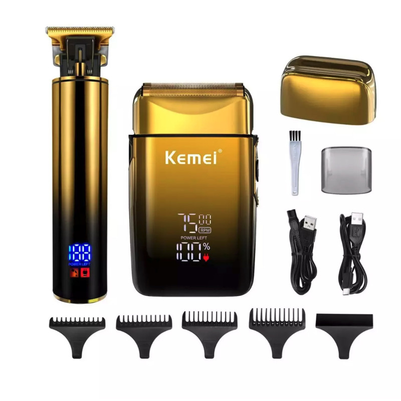 ماشین اصلاح موی سر و صورت کیمی مدل km-2131 مجموعه 2 عددی