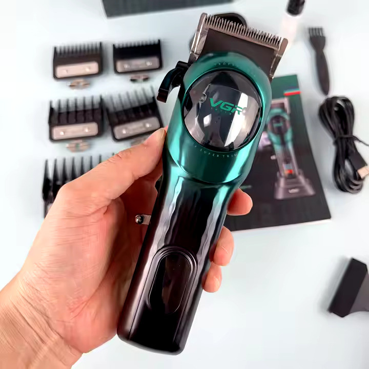ماشین اصلاح مو سر و صورت شارژی وی جی ار مدل v166