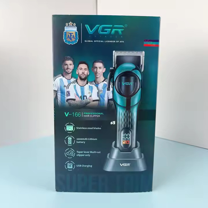ماشین اصلاح مو سر و صورت شارژی وی جی ار مدل v166