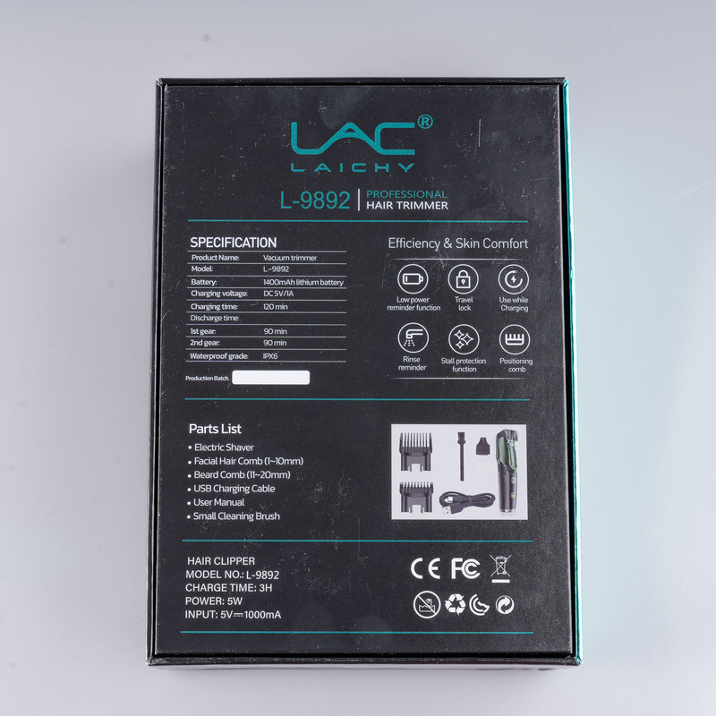 ماشین اصلاح موی صورت شارژی لایچی مدل L-9892