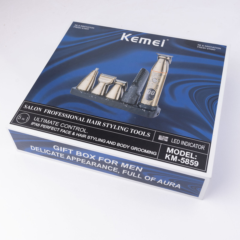 ست ماشین اصلاح موی صورت و بدن کیمی مدل KM-5859