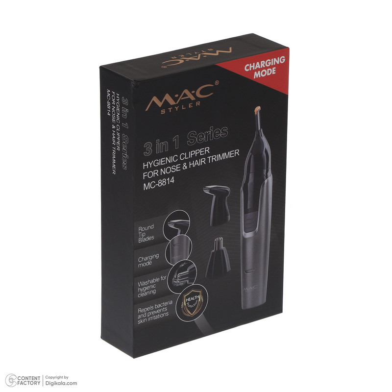 ماشین اصلاح موی صورت مک استایلر مدل MC 8825 به همراه موزن گوش و بینی مدل Mc 8814