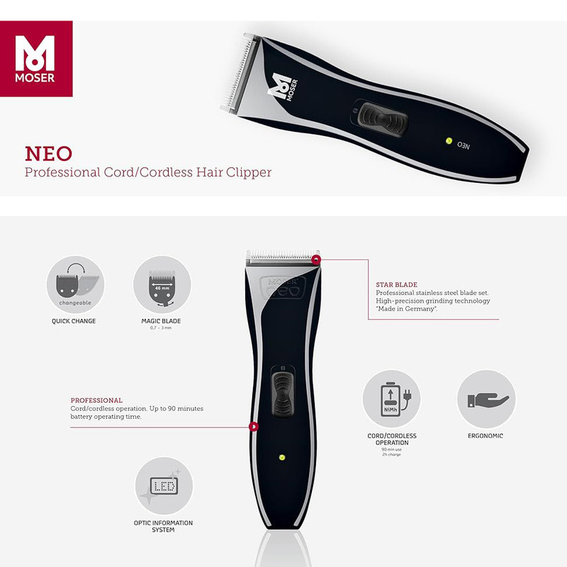 ماشین اصلاح موی سر و صورت موزر مدل NEO