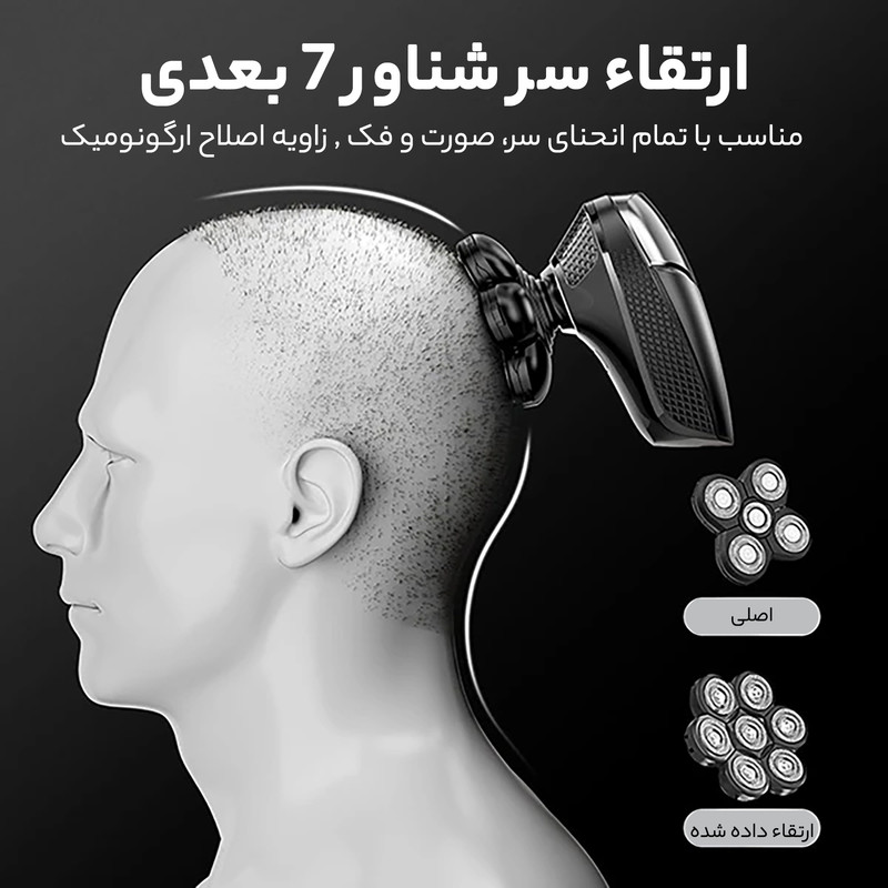 ماشین اصلاح موی سر و صورت شارژی کینسین مدل S8