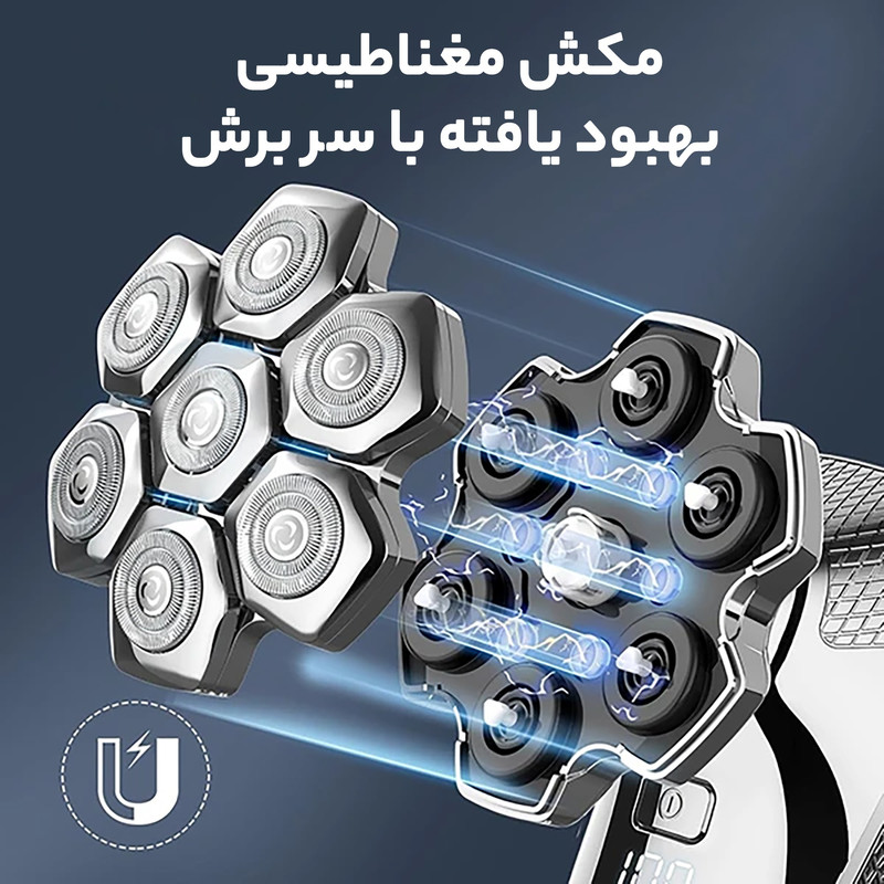 ماشین اصلاح موی سر و صورت شارژِی کینسین مدل S18