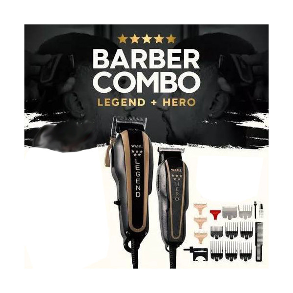 ماشین اصلاح موی سر و صورت برقی وال مدل COMBO BARBER مجموعه دو عددی