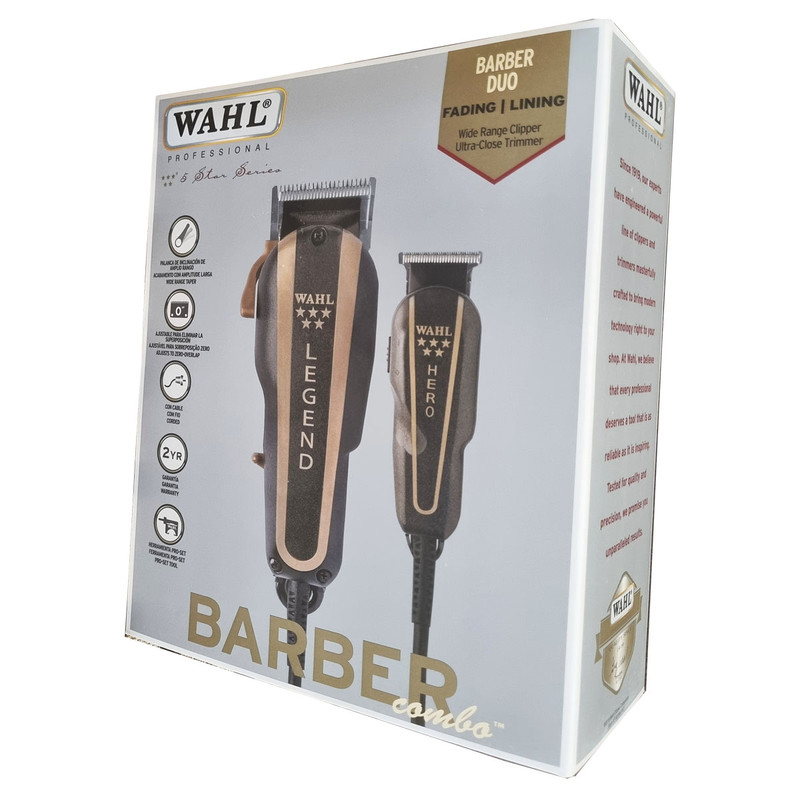 ماشین اصلاح موی سر و صورت برقی وال مدل COMBO BARBER مجموعه دو عددی