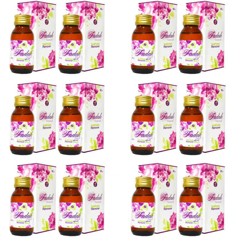 استون لاک پاک کن فدک تانیش EXPORT12 حجم 60 میلی لیتر مجموعه 12 عددی