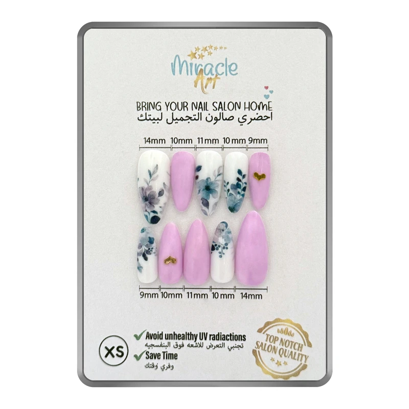 ناخن مصنوعی میراکل آرت کد 004XS بسته 10 عددی