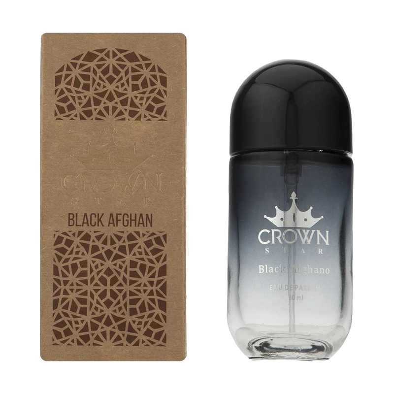 ادو پرفیوم مردانه کراون استار black afghano حجم 30 میلی لیتر