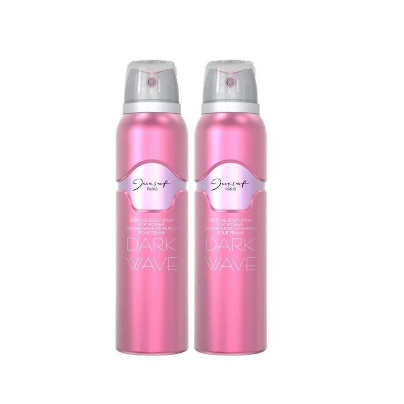 اسپری بدن زنانه ژکساف Sh3493.2 Dark Wave حجم 150 میلی لیتر بسته 2 عددی