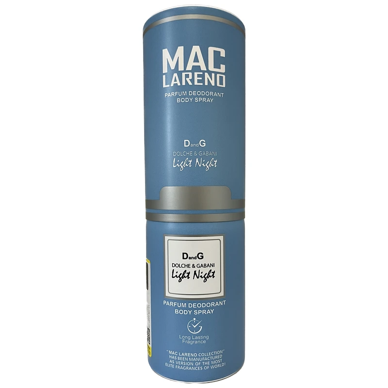 اسپری بدن مردانه مک لارنو Light Blue حجم 200 میلی لیتر