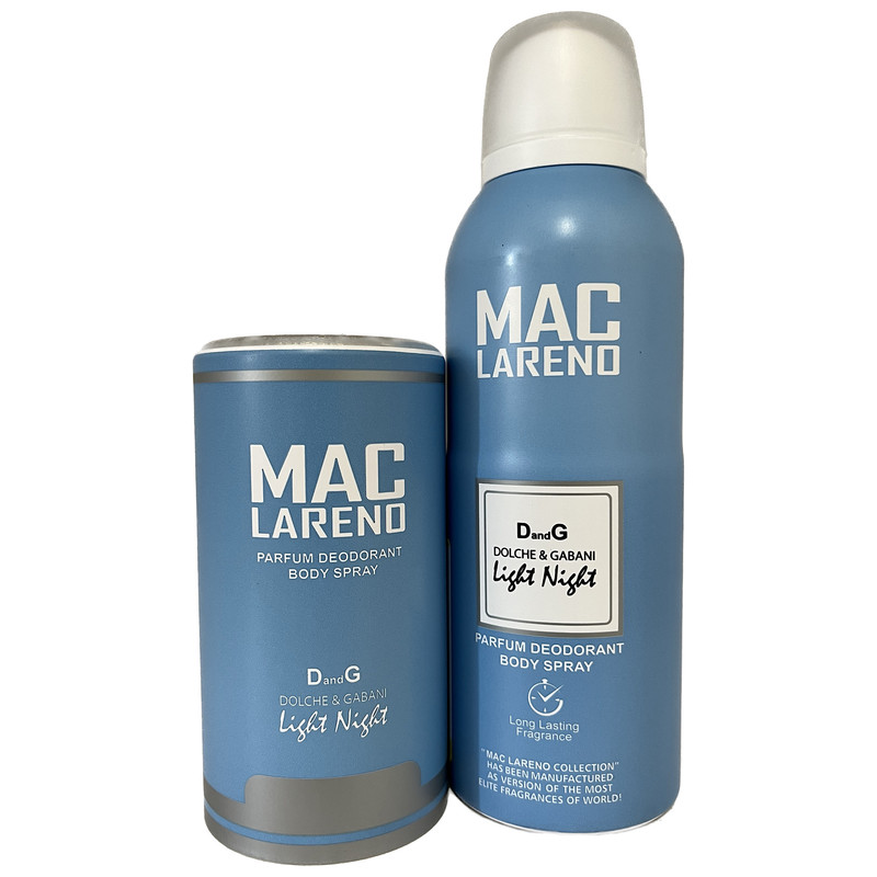 اسپری بدن مردانه مک لارنو Light Blue حجم 200 میلی لیتر