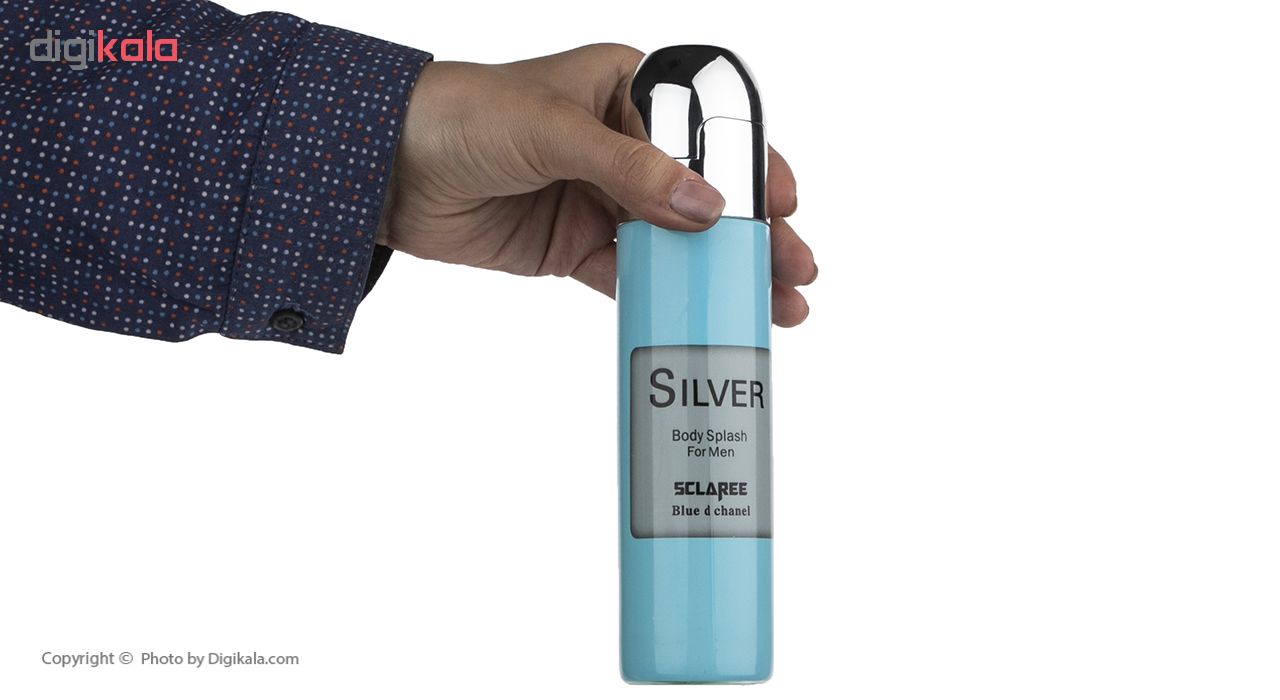 اسپری خوشبو کننده بدن مردانه اسکلاره Silver حجم 250 میلی لیتر