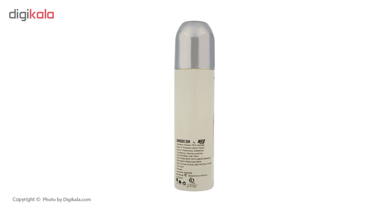 اسپری خوشبو کننده بدن زنانه نایس Shiseido Zen حجم 250 میلی لیتر