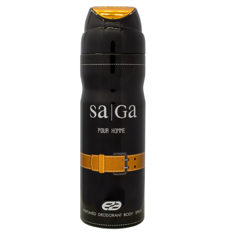 بادی اسپلش مردانه عماد آرا Saga حجم 250 میلی لیتر به همراه اسپری بدن مردانه عماد آرا Saga حجم 200 میلی لیتر