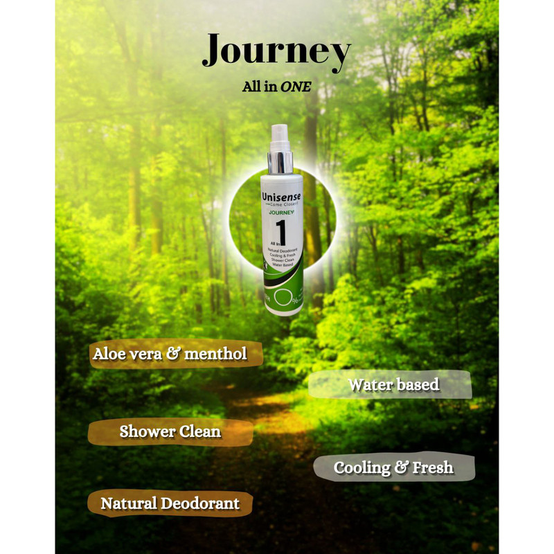 اسپری بدن یونی سنس JOURNEY حجم 160 میلی لیتر