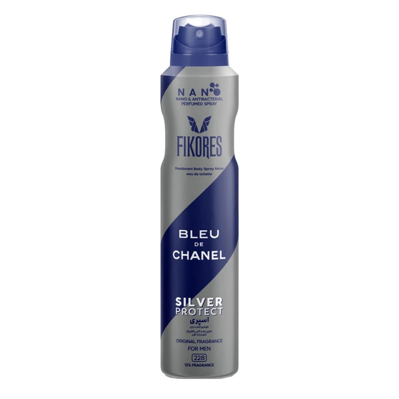 اسپری بدن مردانه فیکورس Bleu De Chanel حجم 200 میلی لیتر
