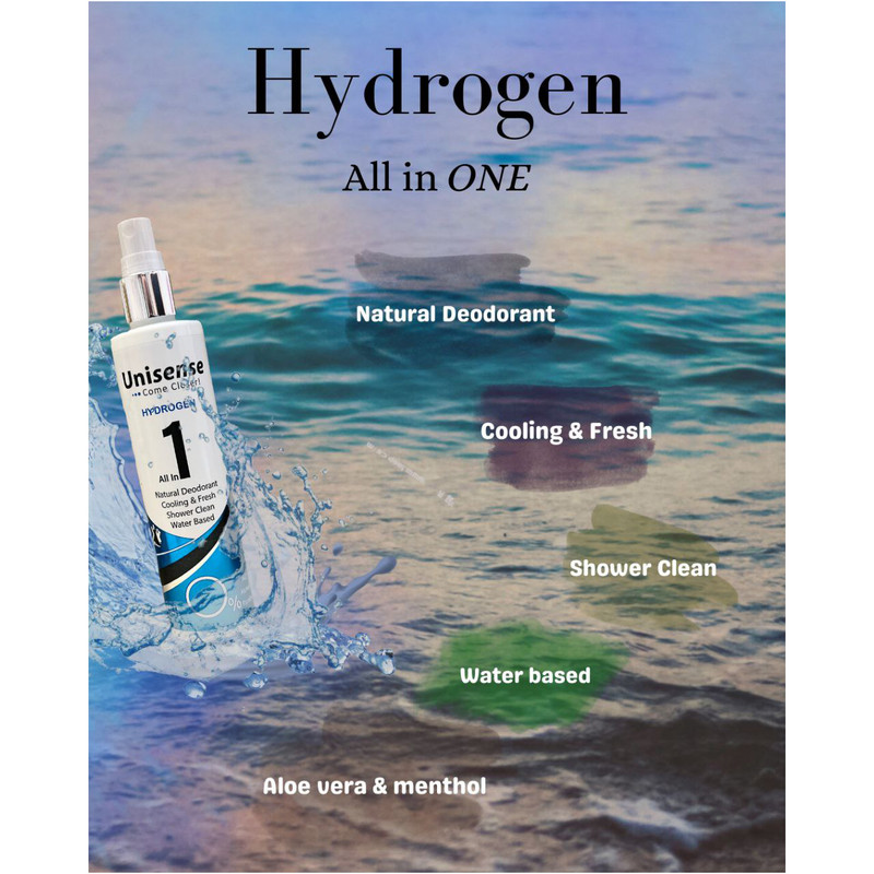 اسپری بدن مردانه یونی سنس HYDROGEN حجم 160 میلی لیتر