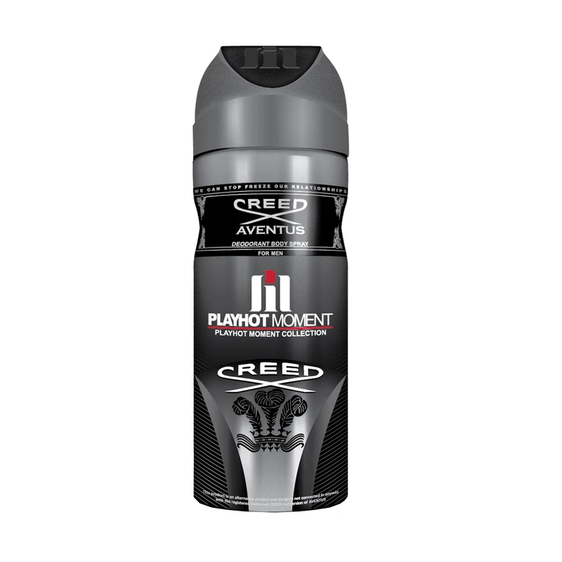 اسپری خوشبو کننده بدن مردانه پلی هات مومنت CREED AVENTUS حجم 200 میلی لیتر