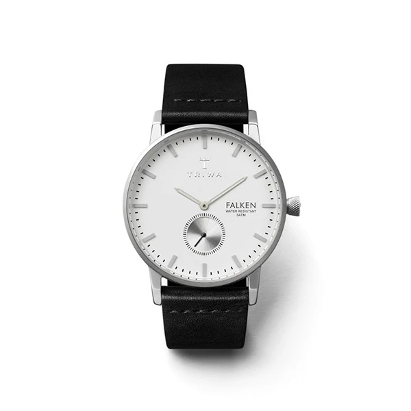 ساعت مچی عقربه ای تریوا مدل Ivory Falken Black