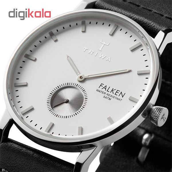 ساعت مچی عقربه ای تریوا مدل Ivory Falken Black