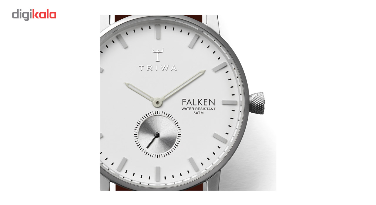 ساعت مچی عقربه ای تریوا مدل Ivory Falken brown classic