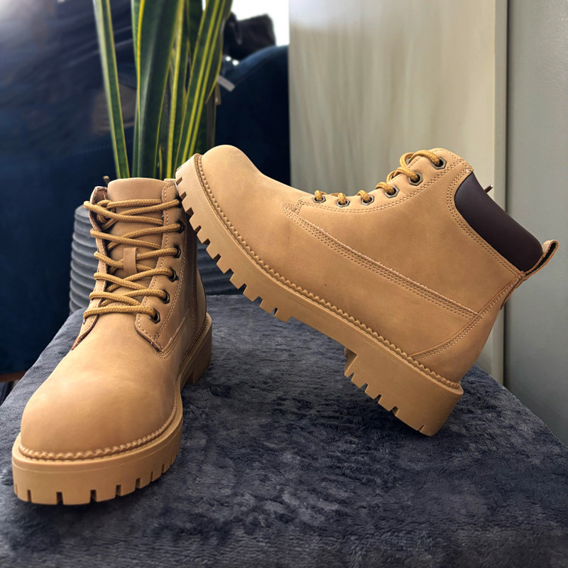 نیم بوت زنانه مکس مدل Plain Ankle With Lace - Zip Closure
